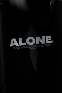 Alone baggy hoodie black