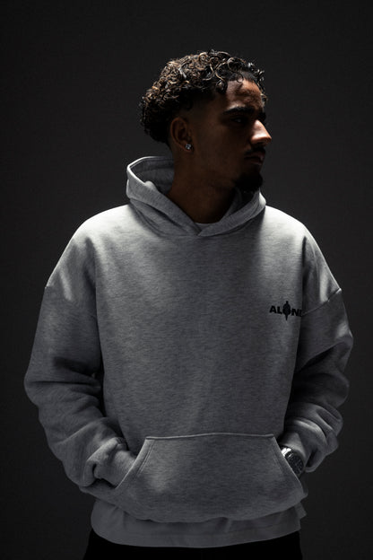 Alone baggy hoodie gray