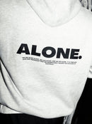 Alone baggy hoodie gray